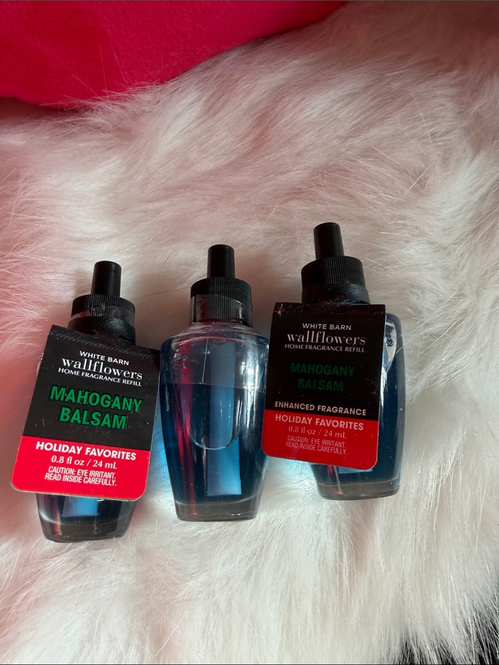White Barn Wallflowers Home Fragrance - Mahogany Balsam Trio